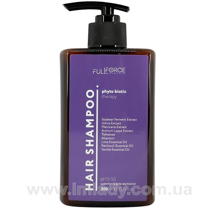 Шампунь для чутливої шкіри голови Full Force hair shampoo phyto biotic 300 мл